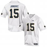 Notre Dame Fighting Irish Men's Phil Jurkovec #15 White Under Armour Authentic Stitched College NCAA Football Jersey SOI2099YY